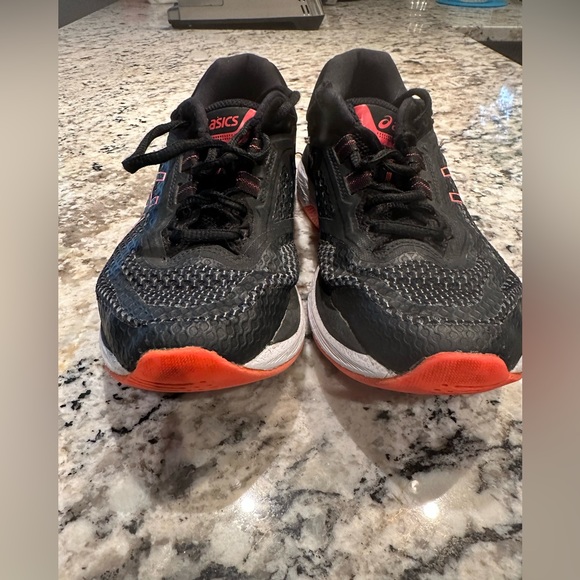 Asics Black/Pink/White Womens Running Shoes - Picture 2 of 5